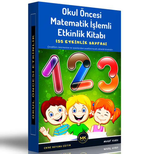Okul Öncesi Matematik İşlemli Etkinlik Kitabı (Spiralli) - Enine Boyuna Eğitim