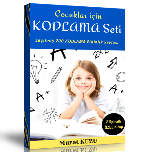 Çocuklar İçin Kodlama Seti (Seçilmiş 200 Kodlama Etkinliği) - Enine Boyuna Eğitim