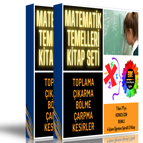 Matematiğin Temelleri Kitap Seti (2 Spiralli Kitap) - Enine Boyuna Eğitim