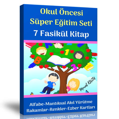 Okul Öncesi Süper Eğitim Seti (7 Fasikül Kitap) - Enine Boyuna Eğitim