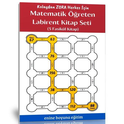 Matematik Öğreten Labirent Kitap Seti (5 Fasikül Kitap) - Enine Boyuna Eğitim