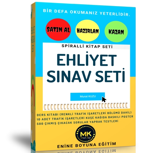 Ehliyet Sınav Seti (Ehliyet Kitabı Ve Çıkacak Sorular) - Enine Boyuna Eğitim