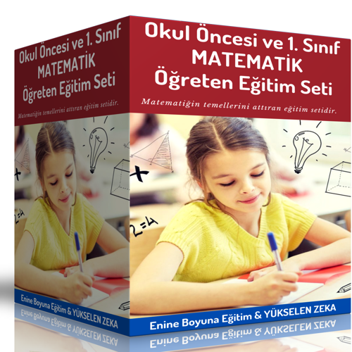 Okul Öncesi Ve 1. Sınıf Matematik Süper Eğitim Seti - Enine Boyuna Eğitim
