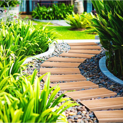 Yürüyüş Bahçe Yolu Ahşap Yolu 250 Cm Veranda Yolu Genişlik 50 Cm