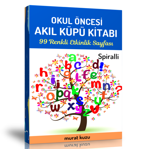 Okul Öncesi Akıl Küpü Kitabı (Spiralli) - Enine Boyuna Eğitim