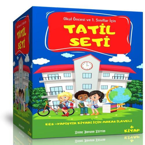 Okul Öncesi Ve 1. Sınıflar İçin Tatil Seti (6 Kitap) - Enine Boyuna Eğitim