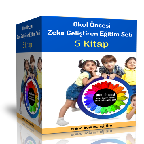 Okul Öncesi Zeka Geliştiren Eğitim Seti (5 Kitap) - Enine Boyuna Eğitim