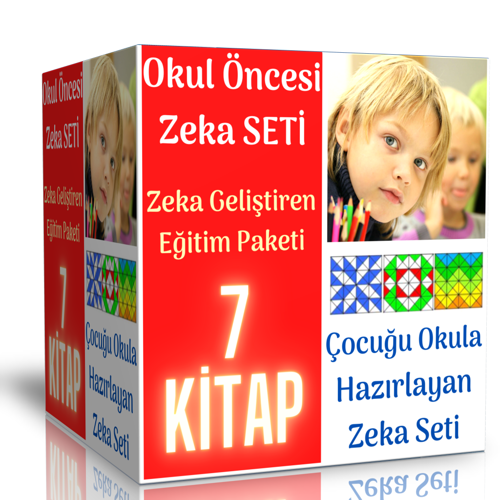 Okul Öncesi Zeka Geliştiren Eğitim Seti (8 Fasikül Kitap) - Enine Boyuna Eğitim