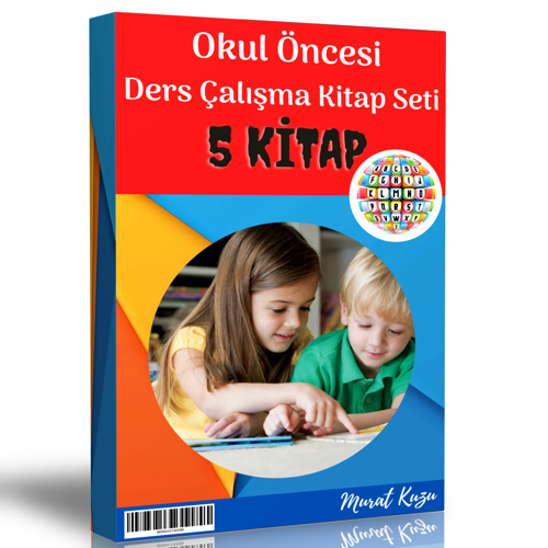 Okul Öncesi Ders Çalışma Kitap Seti (5 Kitap) - Enine Boyuna Eğitim