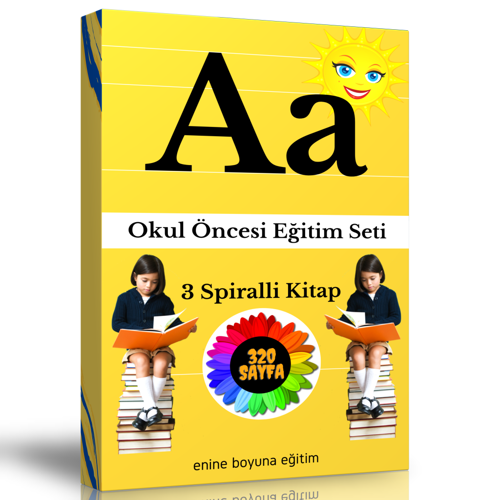 Okul Öncesi Eğitim Seti (320 Sayfalık 3 Spiralli Kitap) - Enine Boyuna Eğitim