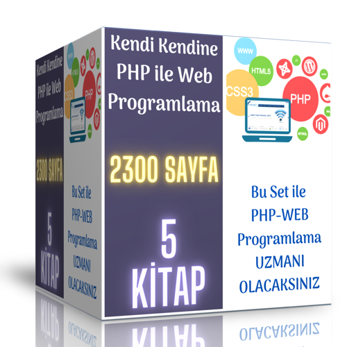Php İle Süper Web Programlama Seti (5 Süper Kitap) - Enine Boyuna Eğitim