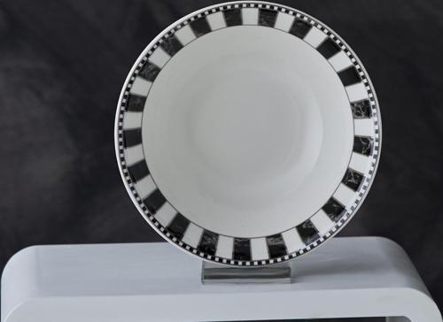 Damalı Porselen Salata Kasesi 14 Cm