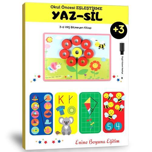 Okul Öncesi Eşleştirme Yaz-Sil Kitabı - Enine Boyuna Eğitim