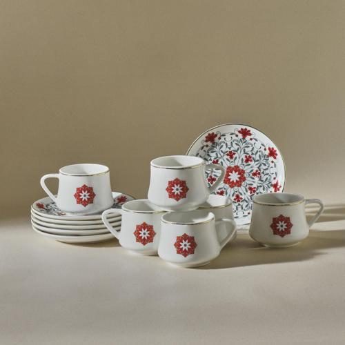 Kamelya 6 Kişilik Kahve Fincanı 100 Ml