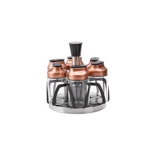 Dimple Cooper 7 Parça Cam Baharat Takımı