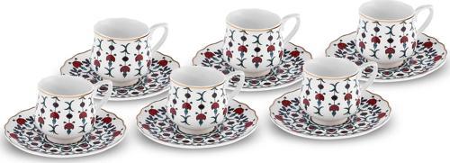 Ebruli 6 Kişilik Kahve Fincanı 100 Ml