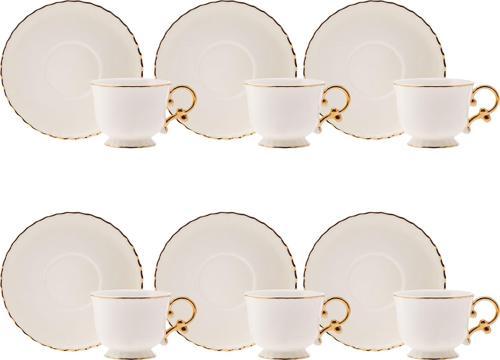 Elegant 6 Kişilik Kahve Fincan Takımı 80 Ml