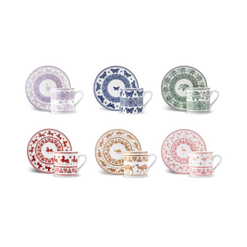 Teri 6 Kişilik Kahve Fincanı 90 ml