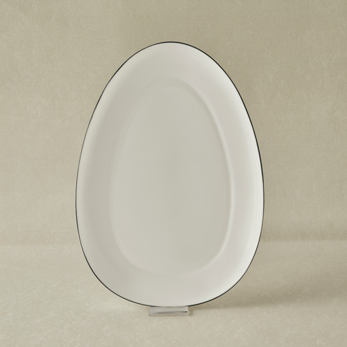 Agata Opal Cam Kayık Tabak 33 Cm