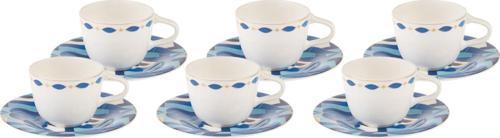 Fine Pearl Azur 6 Kişilik Kahve Fincanı Takımı 100 Ml