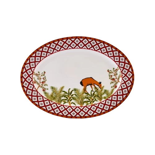 x Arslantepe Porselen Kayık Tabak 25 cm
