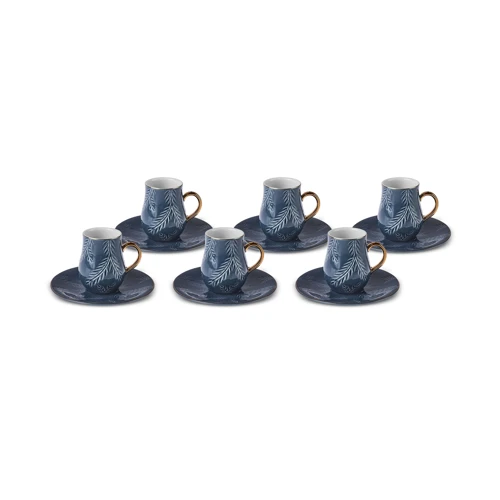 Menekşe 6 Kişilik Kahve Fincanı 90 Ml