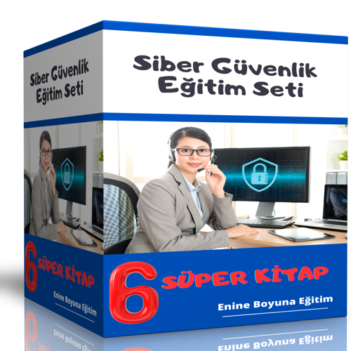 Siber Güvenlik Eğitim Seti (6 Süper Kitap) - Enine Boyuna Eğitim