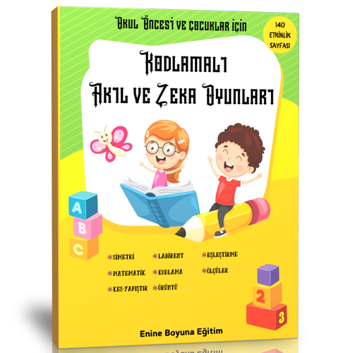 Okul Öncesi Kodlamalı Akıl Ve Zeka Oyunları Kitabı - Enine Boyuna Eğitim