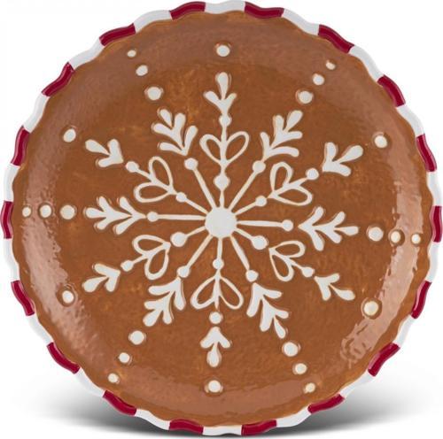 New Year Yılbaşı Gingerbread Pasta Tabağı 20 Cm