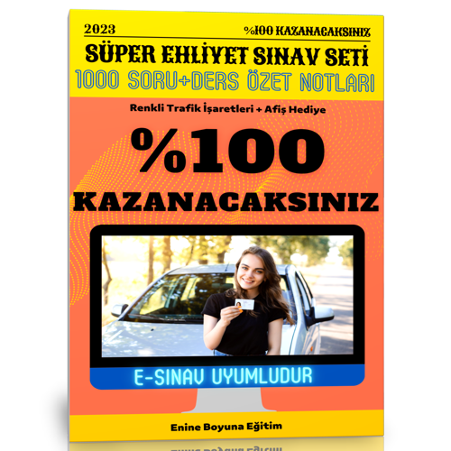 Süper Ehliyet Sınav Seti - Enine Boyuna Eğitim