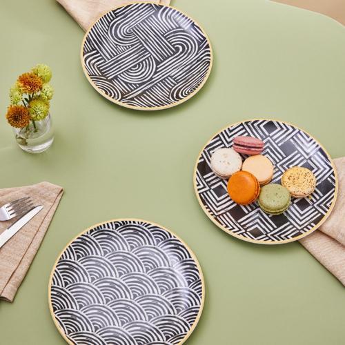Rabat 6 Kişilik Porselen Pasta - Tatlı Seti 21 Cm