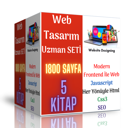 Web Tasarım Uzman Seti (Modern Web Tasarım Seti 5 Kitap) - Enine Boyuna Eğitim
