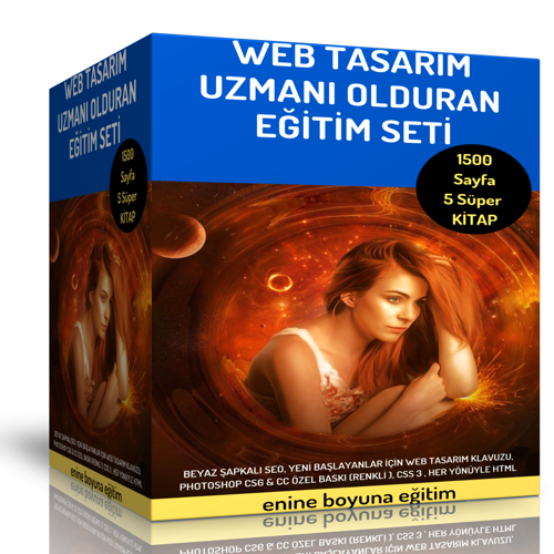 Web Tasarım Uzmanı Olduran Eğitim Seti (5 Süper Kitap) - Enine Boyuna Eğitim