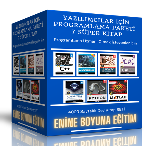 Yazılımcılar İçin Programlama Paketi (7 Süper Kitap) - Enine Boyuna Eğitim