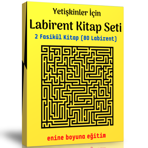 Yetişkinler İçin Labirent Kitap Seti (2 Fasikül Kitap) - Enine Boyuna Eğitim