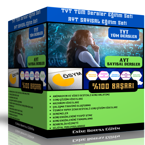 Tyt Tüm Dersler - Ayt Sayısal Eğitim Seti (Dijital-Online) - Enine Boyuna Eğitim