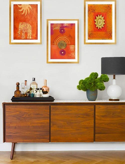 3 Parçalı Çerçeveli Tablo Set