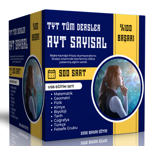 2024 Tyt Tüm Dersler – Ayt Sayısal (500 Saat) - Enine Boyuna Eğitim