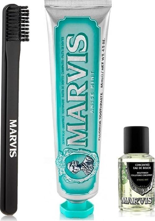 Anise Mint Anasonlu Diş Macunu 85 Ml + Orta Sert Diş Fırçası + Ağız Gargarası 30 Ml 3 Lü Bakım Seti