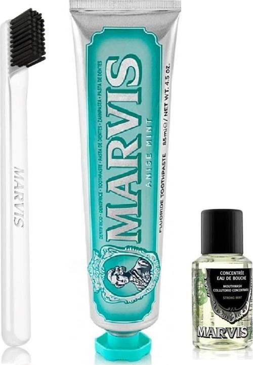 Anise Mint Anasonlu Diş Macunu 85 Ml + Yumuşak Diş Fırçası + Ağız Gargarası 30 Ml 3 Lü Bakım Seti