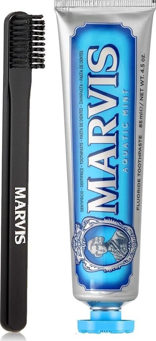Aquatic Mint Diş Macunu 85 Ml + Black Orta Sert Diş Fırçası 2 Li Bakım Seti