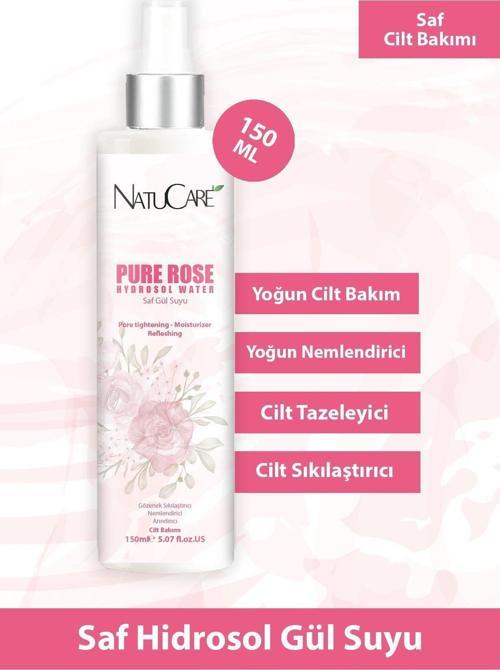Gözenek Sıkılaştırıcı Ve Arındırıcı %100 Saf Ve Doğal Hidrosol Gül Suyu 150Ml