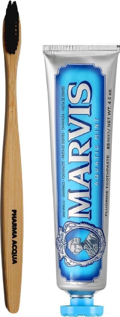 Bambu Diş Fırçası Marvis Aqua Naneli Diş Macunu 85 Ml