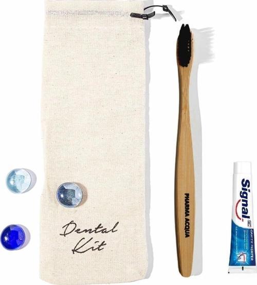 Dental Kit Doğal Bambu Orta Sert Diş Fırçası Signal Diş Macunu 10 G