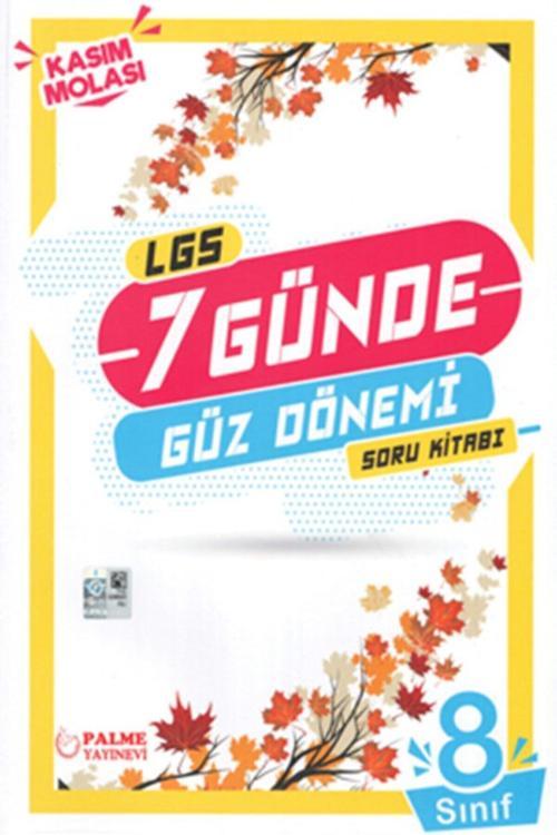 Palme Yayınları 8. Sınıf LGS 7 Günde Güz Dönemi Soru Kitabı