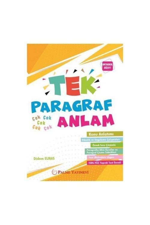 Palme Tek Paragraf Çok Anlam Konu Anlatımlı - Palme Yayınları