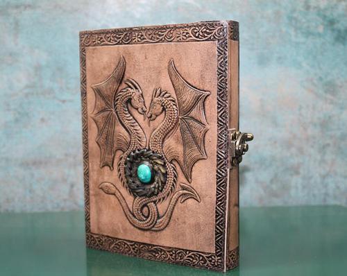 Taşlı Deri Defter Ksk3149