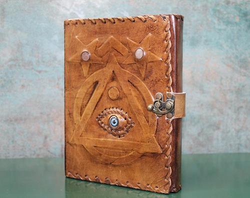 Taşlı Deri Defter Ksk3152