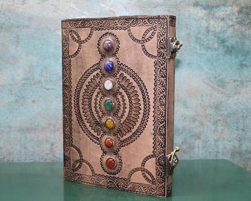 Taşlı Deri Defter Ksk3155