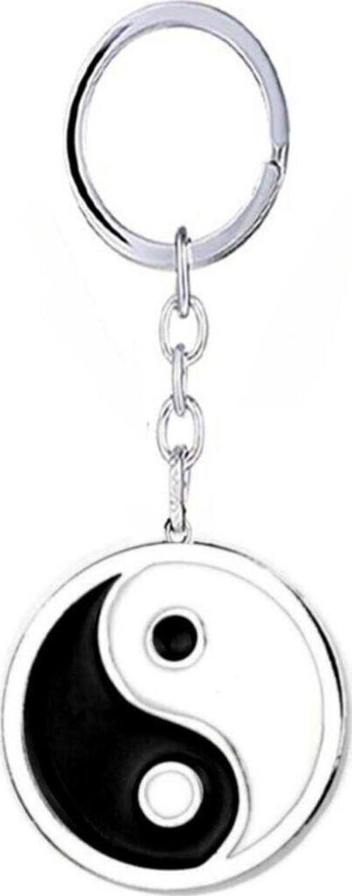 Ying Yang Denge Madalyon Anime Metal Anahtarlık